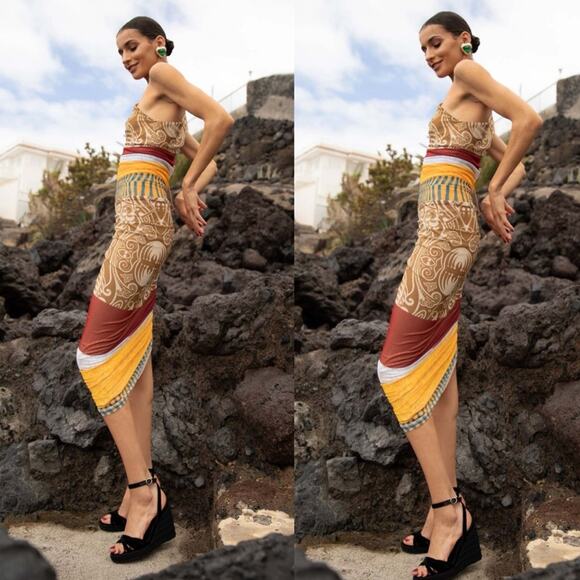 Alexis Dresses & Skirts - NWT NEW Alexis Ebony One Shoulder Asymmetrical Mesh Bodycon Dress